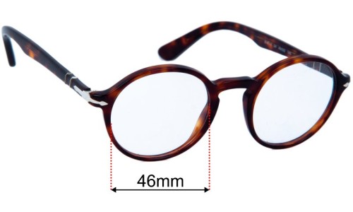 Persol 3141-V Replacement Lenses 46mm wide 