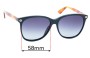 Sunglass Fix Replacement Lenses for Gucci GG0024/S - 58mm Wide 