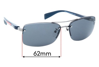 Prada SPS50N & PS50NS Replacement Lenses 62mm wide 