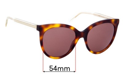 Gucci GG0565S Replacement Lenses 54mm wide 