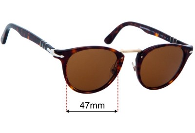 Persol 3108-S Replacement Lenses 47mm wide 