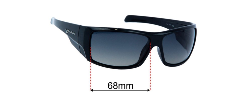 Mako Indestructible 9578 68mm Replacement Lenses - by Sunglass Fix