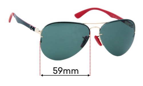 Ray Ban RB3460 Replacement Lenses 59mm wide 