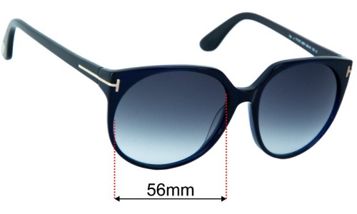 Tom Ford Agatha TF370 Replacement Lenses 56mm wide 