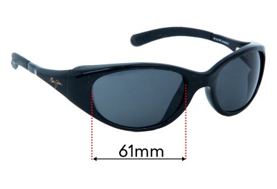 Maui Jim MJ142 Volcano Replacement Lenses 61mm wide 