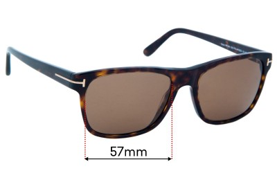 Tom Ford Giulio TF698 Replacement Lenses 57mm wide 