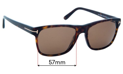 Tom Ford Giulio TF698 Replacement Lenses 57mm wide 