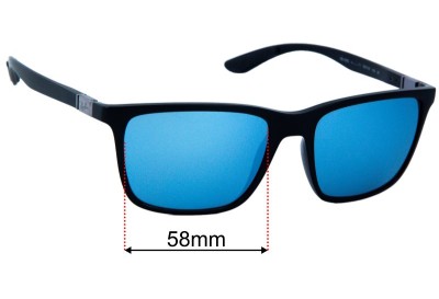 Ray Ban RB4385 Liteforce  Replacement Lenses 58mm wide 