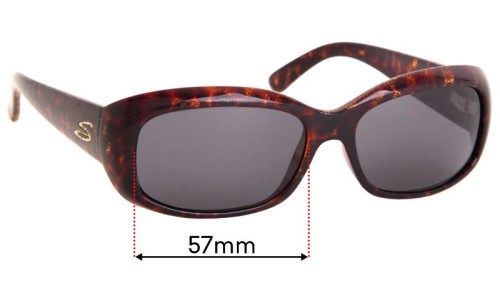 Sunglass Fix Replacement Lenses for Serengeti Bianca - 57mm Wide 