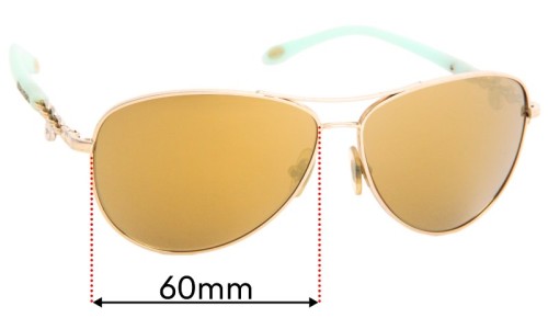 Tiffany & Co TF 3034 Replacement Lenses 60mm wide 