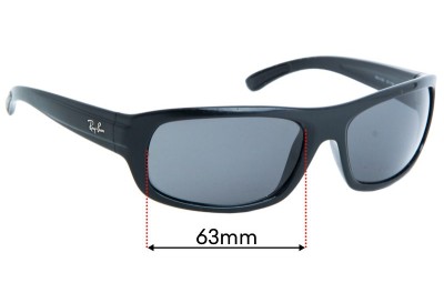 Ray Ban RB4166 Replacement Lenses 63mm wide 
