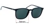 Sunglass Fix Replacement Lenses for Ray Ban RB4387 - 56mm Wide 
