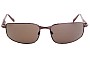 Sunglass Fix Replacement Lenses for Serengeti Luigi - 59mm wide Front View 