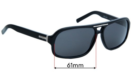 Sunglass Fix Replacement Lenses for Gucci GG1569/S - 61mm Wide 