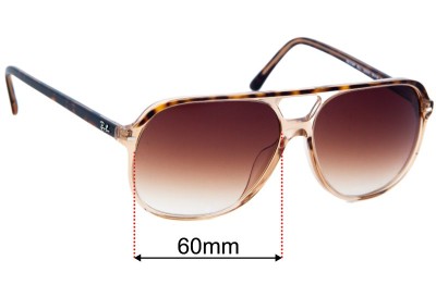 Ray Ban RB2198F Bill Replacement Lenses 60mm wide 