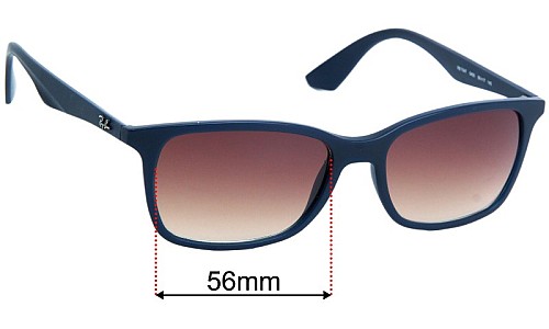 Sunglass Fix Replacement Lenses for Ray Ban RB7047 - 56mm Wide 