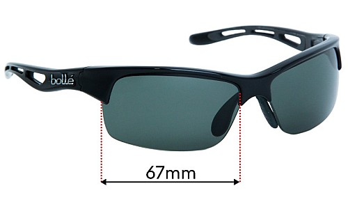 Bolle Bolt S Replacement Sunglass Lenses - 67mm wide 