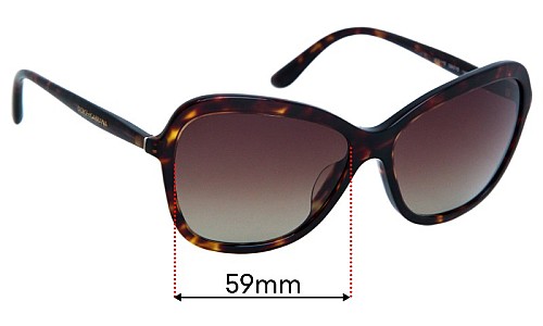 Sunglass Fix Replacement Lenses for Dolce & Gabbana DG4297  - 59mm Wide 