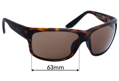 Maui Jim MJ815 Southern Cross Replacement Lenses 63mm wide 