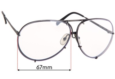 Carrera 5621 Replacement Lenses 67mm wide 