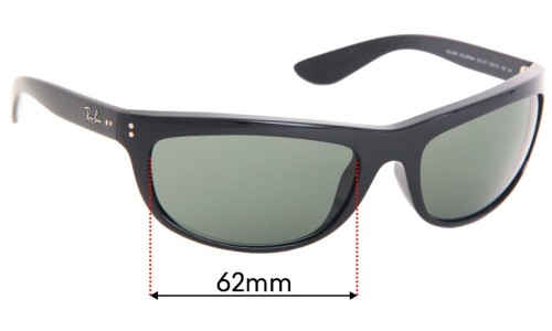 Ray Ban RB4089 Baloramas Replacement Lenses 62mm wide 