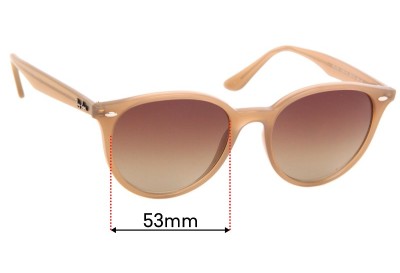 Ray Ban RB4305 Replacement Lenses 53mm wide 