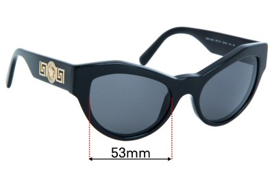 Versace MOD 4253 Replacement Lenses 53mm wide 