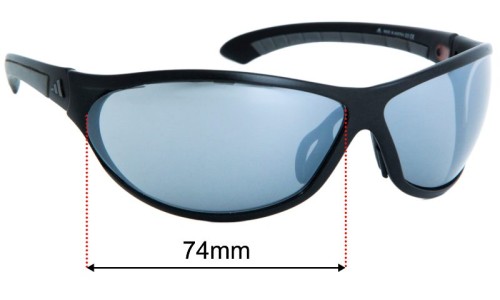 Adidas A136 Elevation Replacement Lenses 74mm wide 