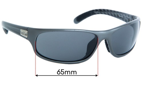 Sunglass Fix Replacement Lenses for Bolle Anaconda 11719  - 65mm Wide 