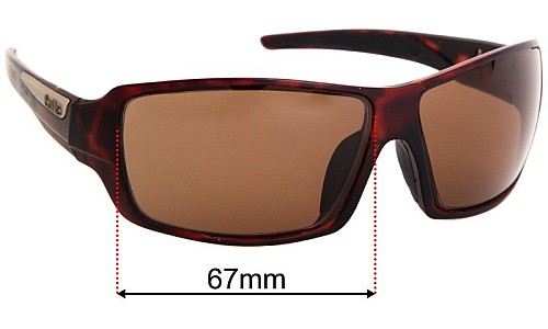 Bolle Cary Replacement Lenses 67mm wide 