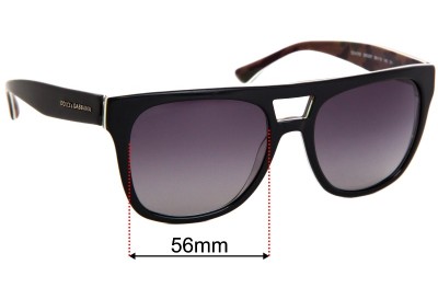 Dolce & Gabbana DG4255 Replacement Lenses 56mm wide 