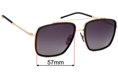 Dolce & Gabbana DG2220 Replacement Lenses 57mm wide 
