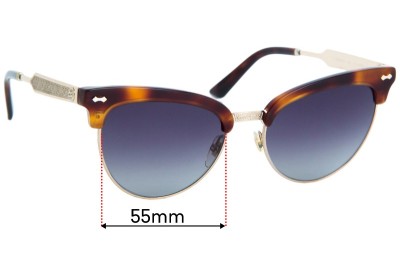 Gucci GG0055S  Replacement Lenses 55mm wide 