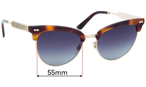 Gucci GG0055S Replacement Lenses - 55mm 