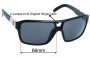 Sunglass Fix Replacement Lenses for Dragon The Jam Remix (2 Lenses to Replace Single Original Lens) - 66mm Wide 