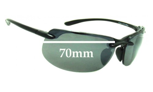 Maui Jim MJ412 Banyans Newer with Gaskets Replacement Lenses 70mm wide 