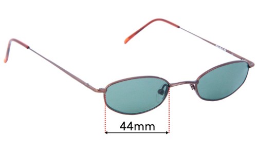 Sunglass Fix Ersatzgläser für Perry Ellis Pea - 44mm Wide 