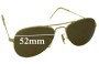Sunglass Fix Replacement Lenses for Ray Ban B&L Aviator USA - 52mm Wide 