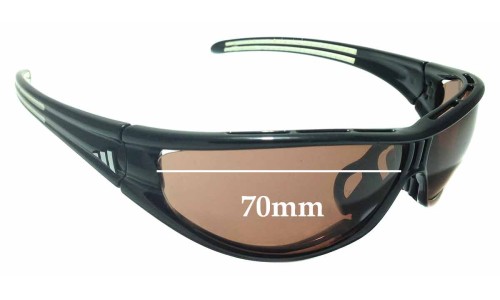 Sunglass Fix Lentilles de Remplacement pour Adidas A266 Evil Eye - 70mm Wide 