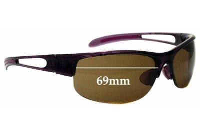 Adidas A385 Halfrim Replacement Lenses 69mm wide 
