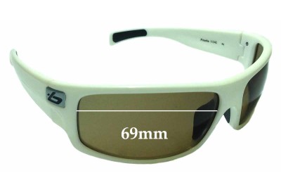 Bolle Piranha Replacement Lenses 69mm wide 