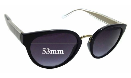 Sunglass Fix Replacement Lenses for Burberry B 4249 - 53mm Wide 