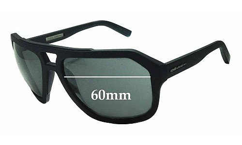 Sunglass Fix Replacement Lenses for Dolce & Gabbana DG2146 - 60mm Wide 