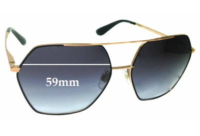 Dolce & Gabbana DG2157 Replacement Lenses 59mm wide 