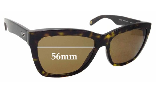 Sunglass Fix Replacement Lenses for Dolce & Gabbana DG3080 - 56mm wide 
