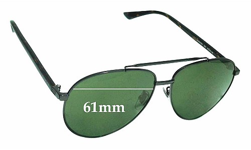 Sunglass Fix Replacement Lenses for Gucci GG0043SA - 61mm Wide 