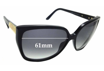 Gucci GG3180/S Replacement Lenses 61mm wide 