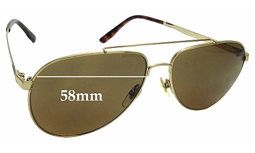 Sunglass Fix Replacement Lenses for Gucci GG1912/S - 58mm Wide 