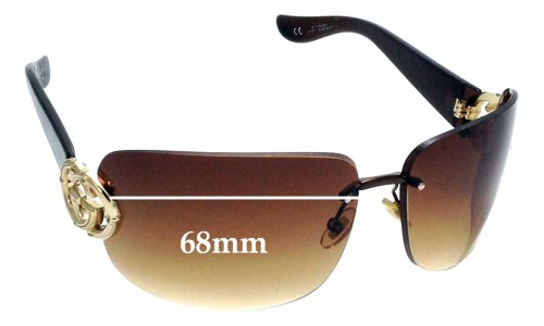 Sunglass Fix Replacement Lenses for Gucci GG2833/S - 68mm Wide 