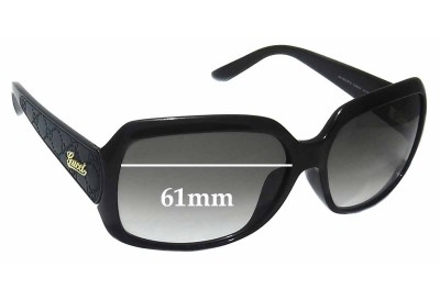 Gucci GG3622/F/S Replacement Lenses 61mm wide 